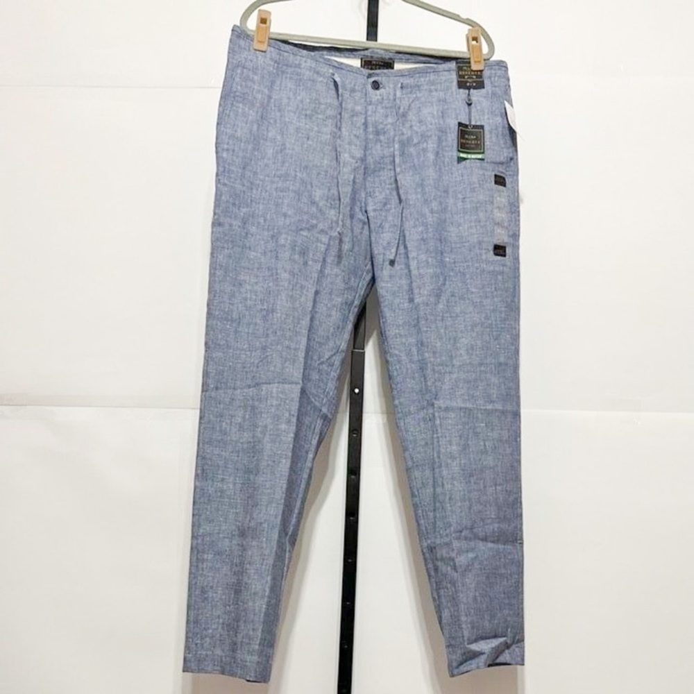 Jos A Bank NWT Sz 40X32 RSVP Collection Tailored Fit Flat Front Linen Blend Casu - Picture 6 of 8